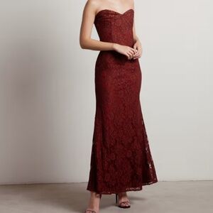Strapless sweetheart Maxi Dress